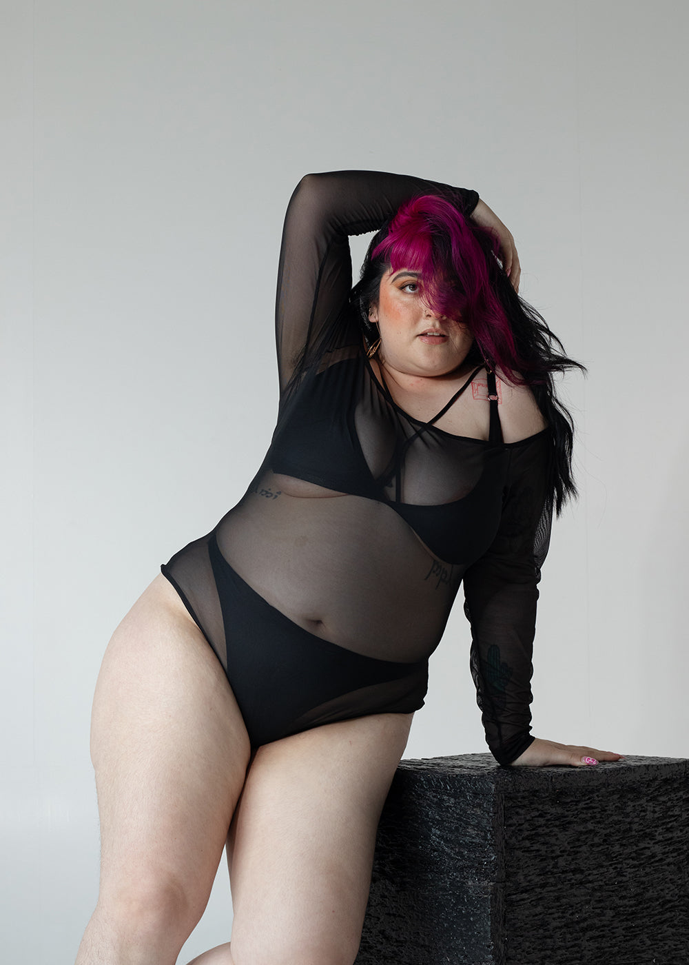 CAMILLE CONJUNTO BODY, BRALETTE Y TANGA