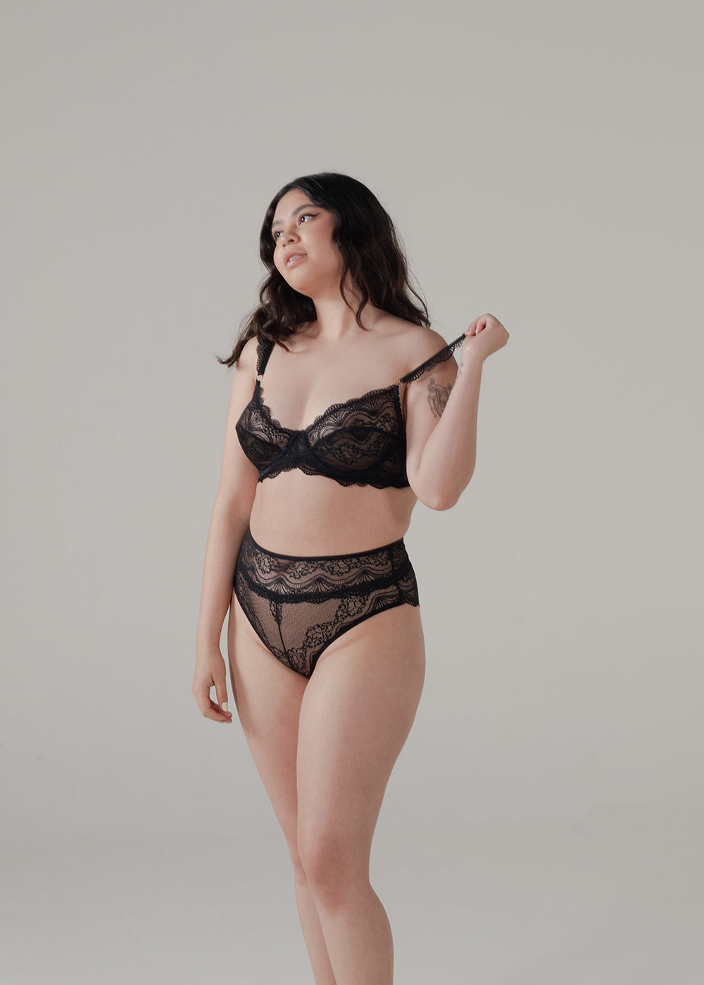 MARIE CONJUNTO BRA Y PANTY HIGH WAISTED